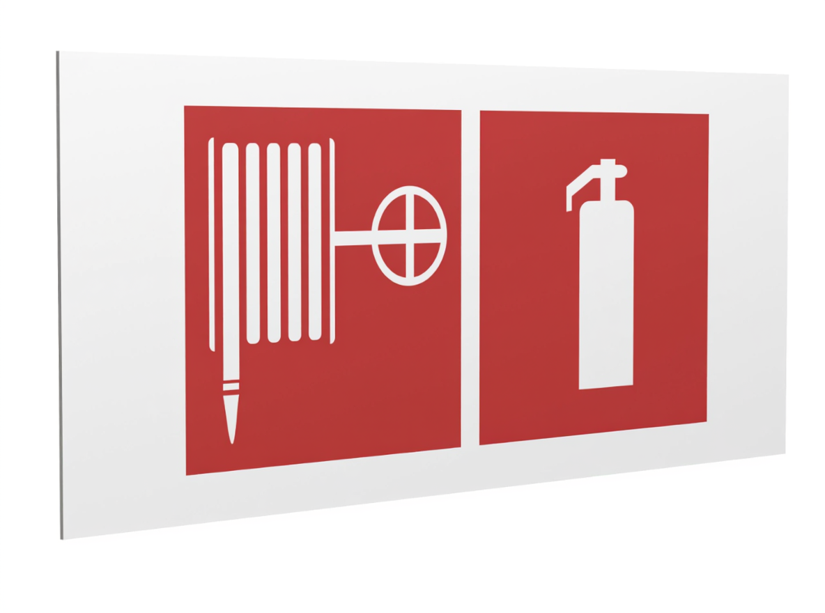 Знак безопасности PS-36164.F35''Пожарный кран и огнетушитель''