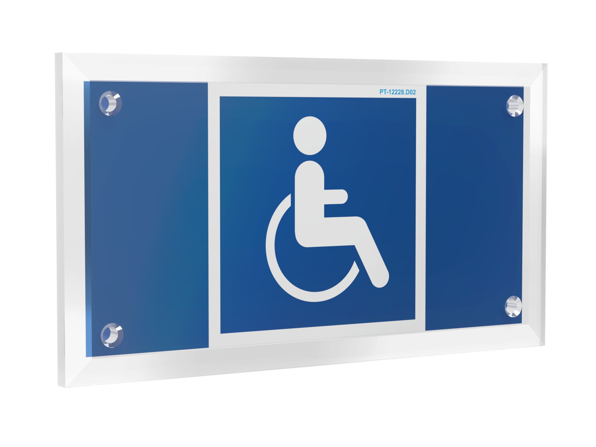 Знак безопасности PT-12228.D02''Символы доступ. для инвалидов всех категорий''