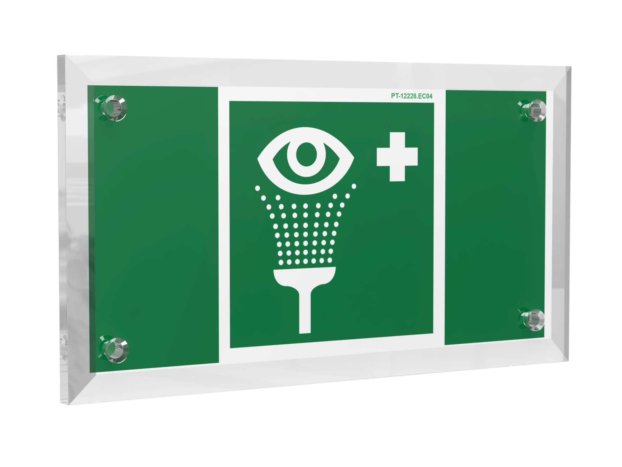 Знак безопасности PT-12228.EC04''Пункт обработки глаз''