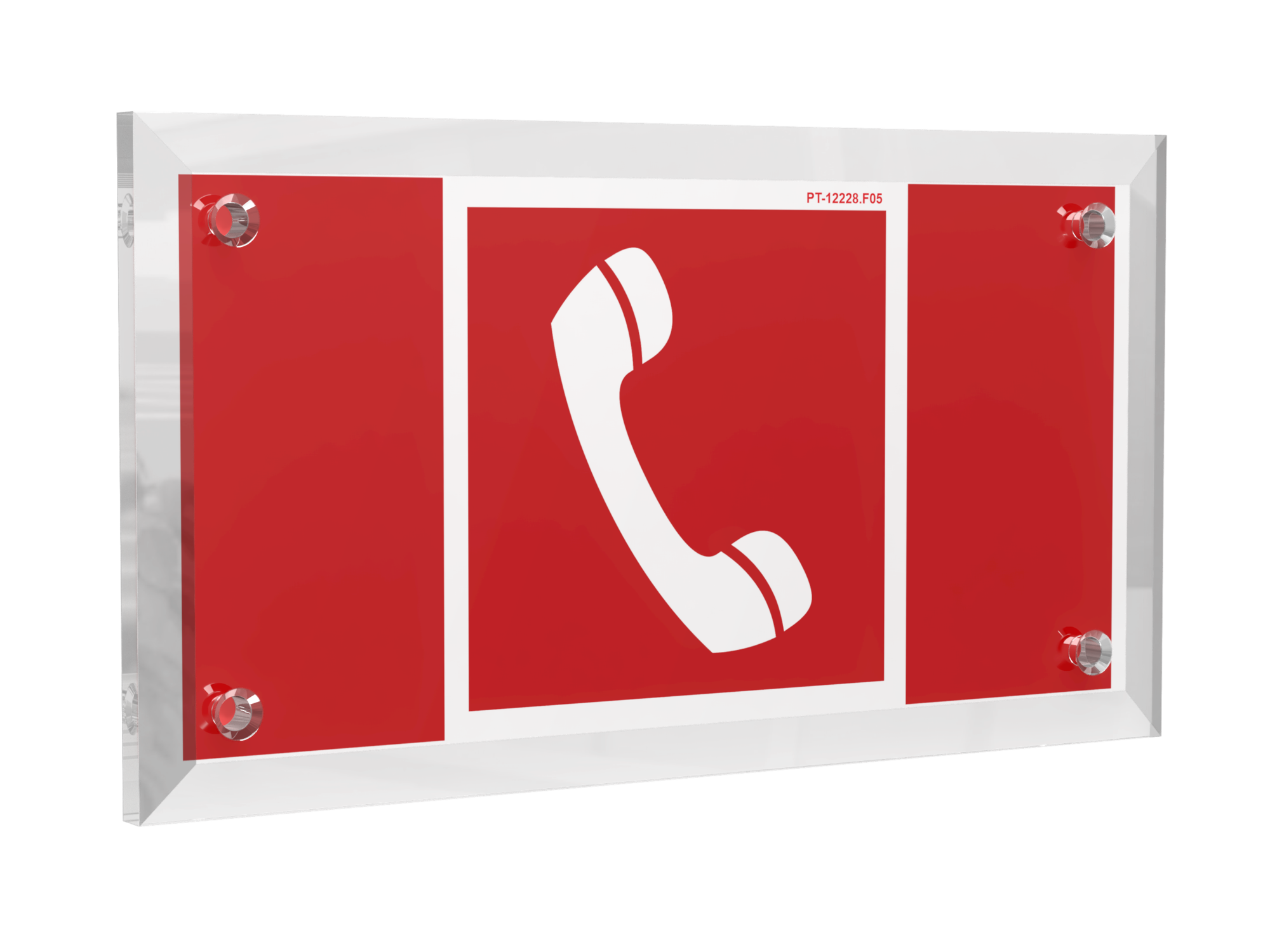 Знак безопасности PT-12228.F05''Телефон для использования при пожаре''