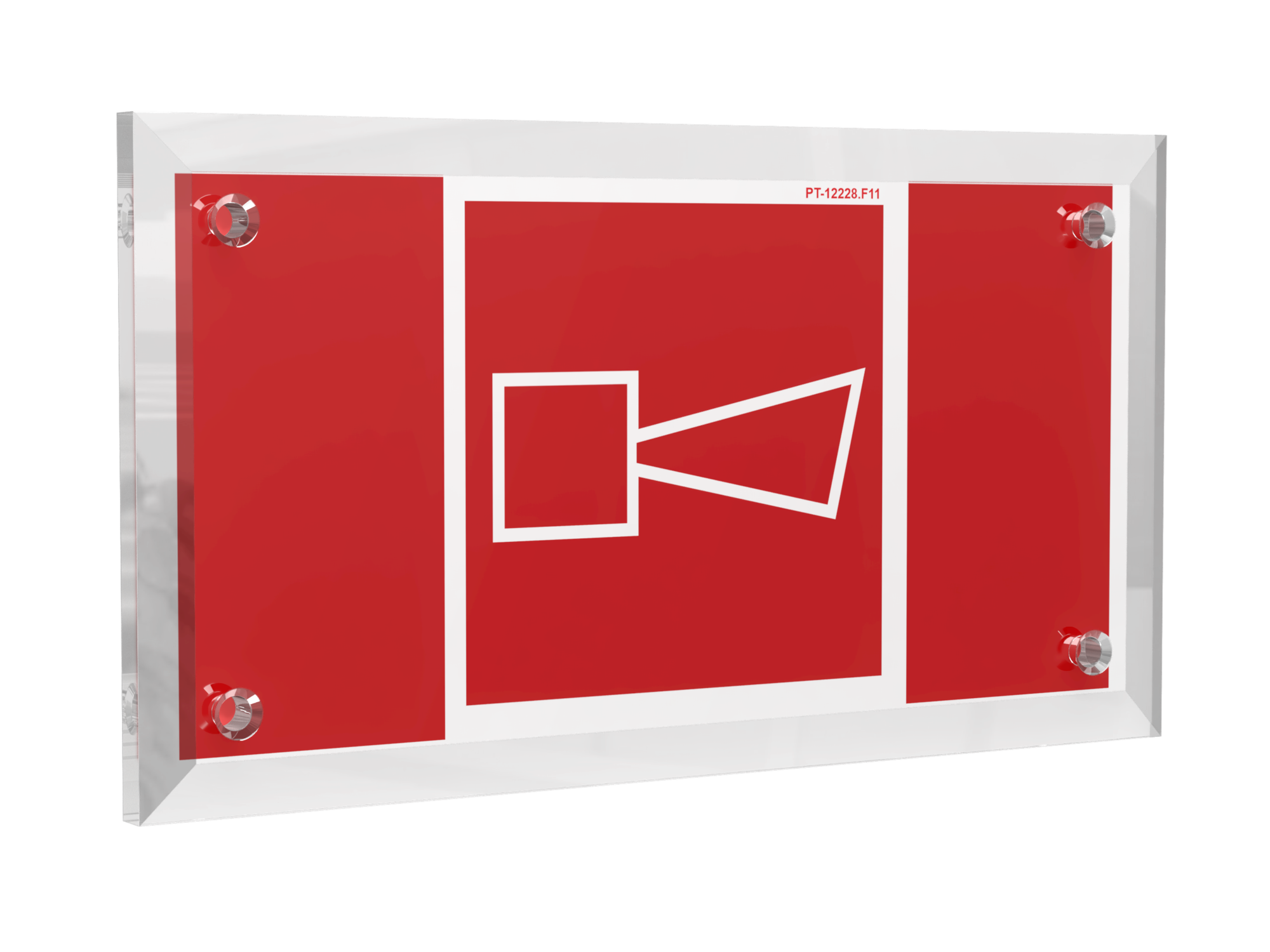 Знак безопасности PT-12228.F11''Звуковой оповещатель пожарной тревоги''