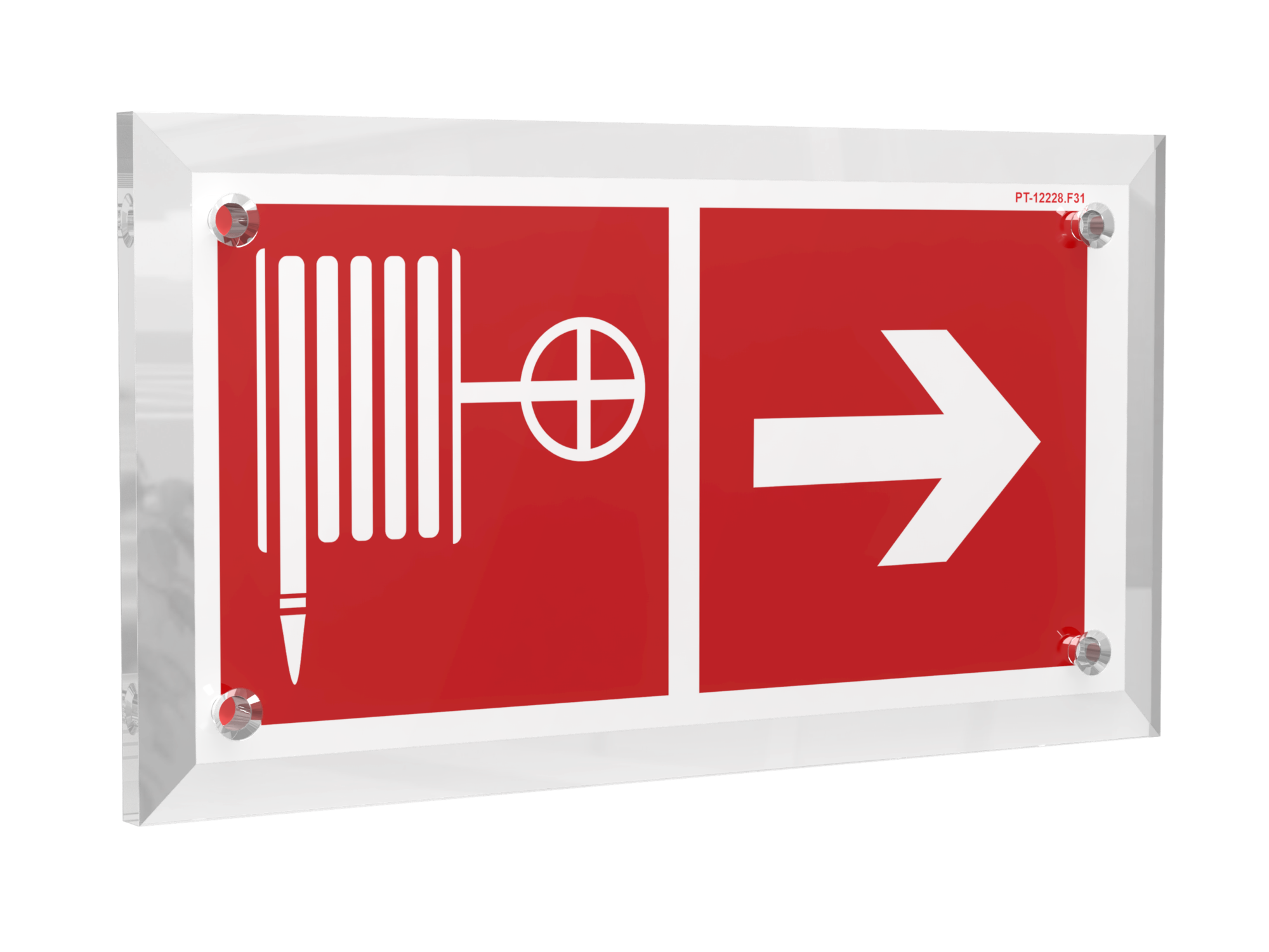 Знак безопасности PT-17328.F31''Указ. движения к пожарному крану направо''