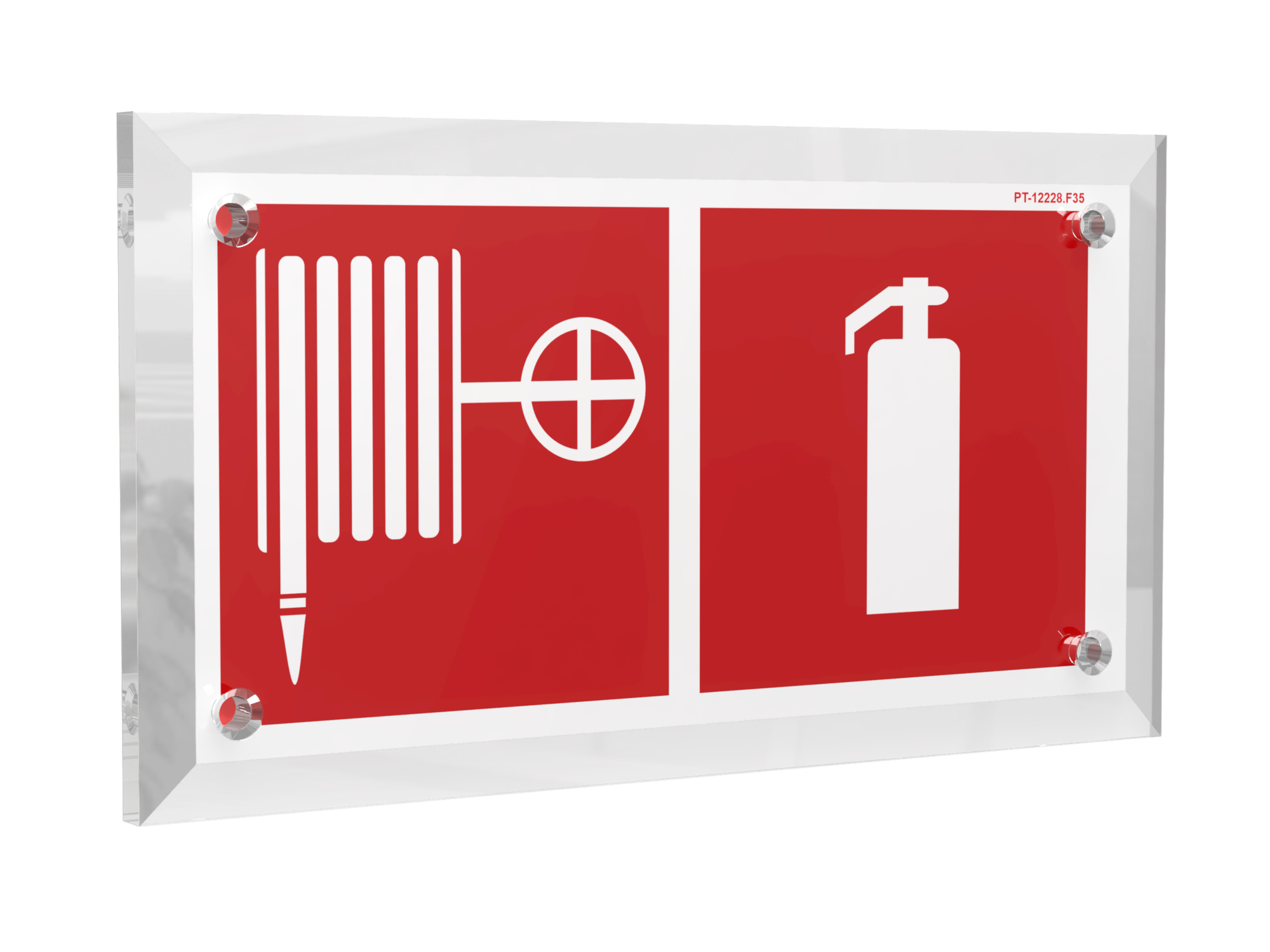 Знак безопасности PT-12228.F35''Пожарный кран и огнетушитель''