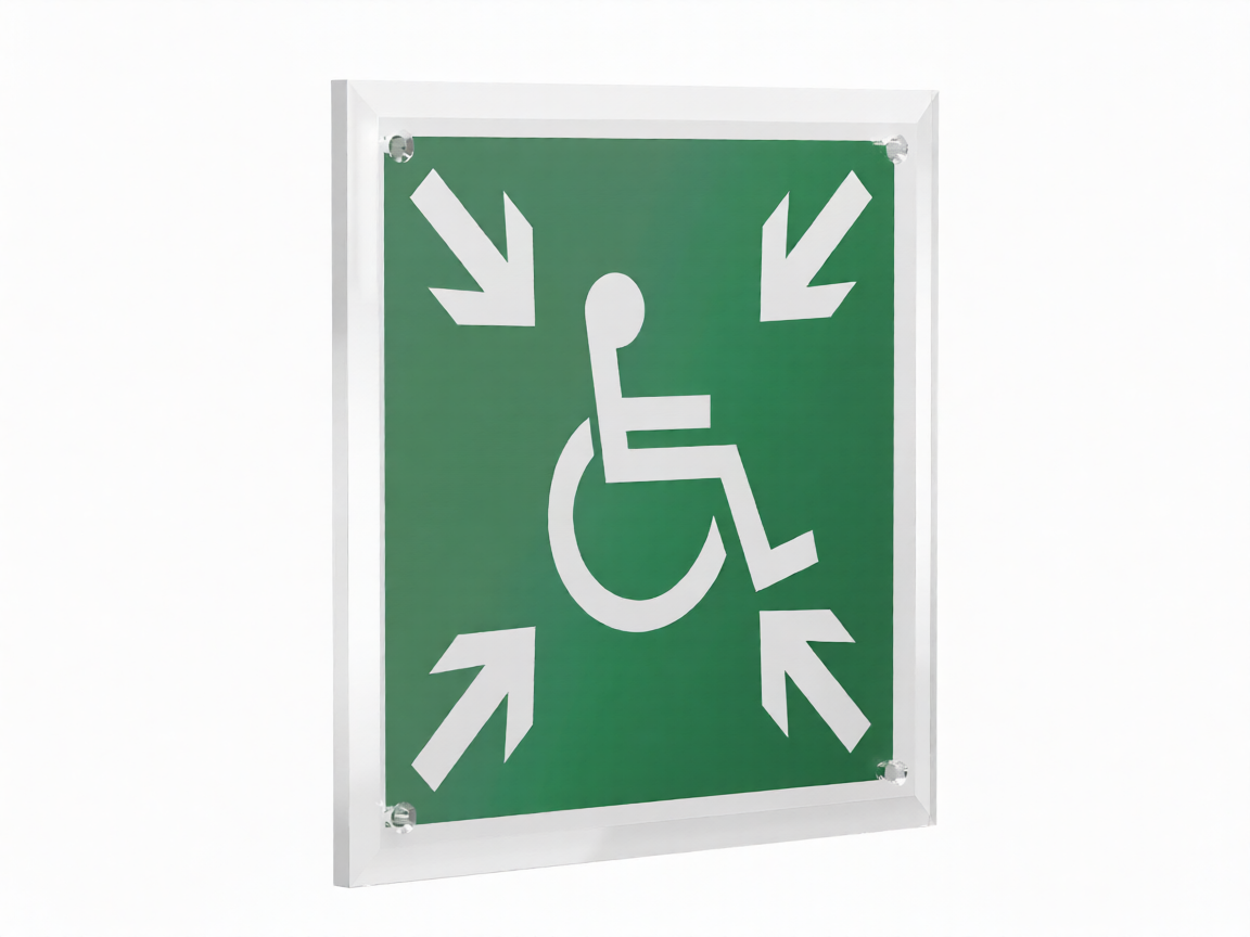 Знак безопасности PT-22228.E65''Пункт (место) сбора МГН (безопасная зона МГН)''