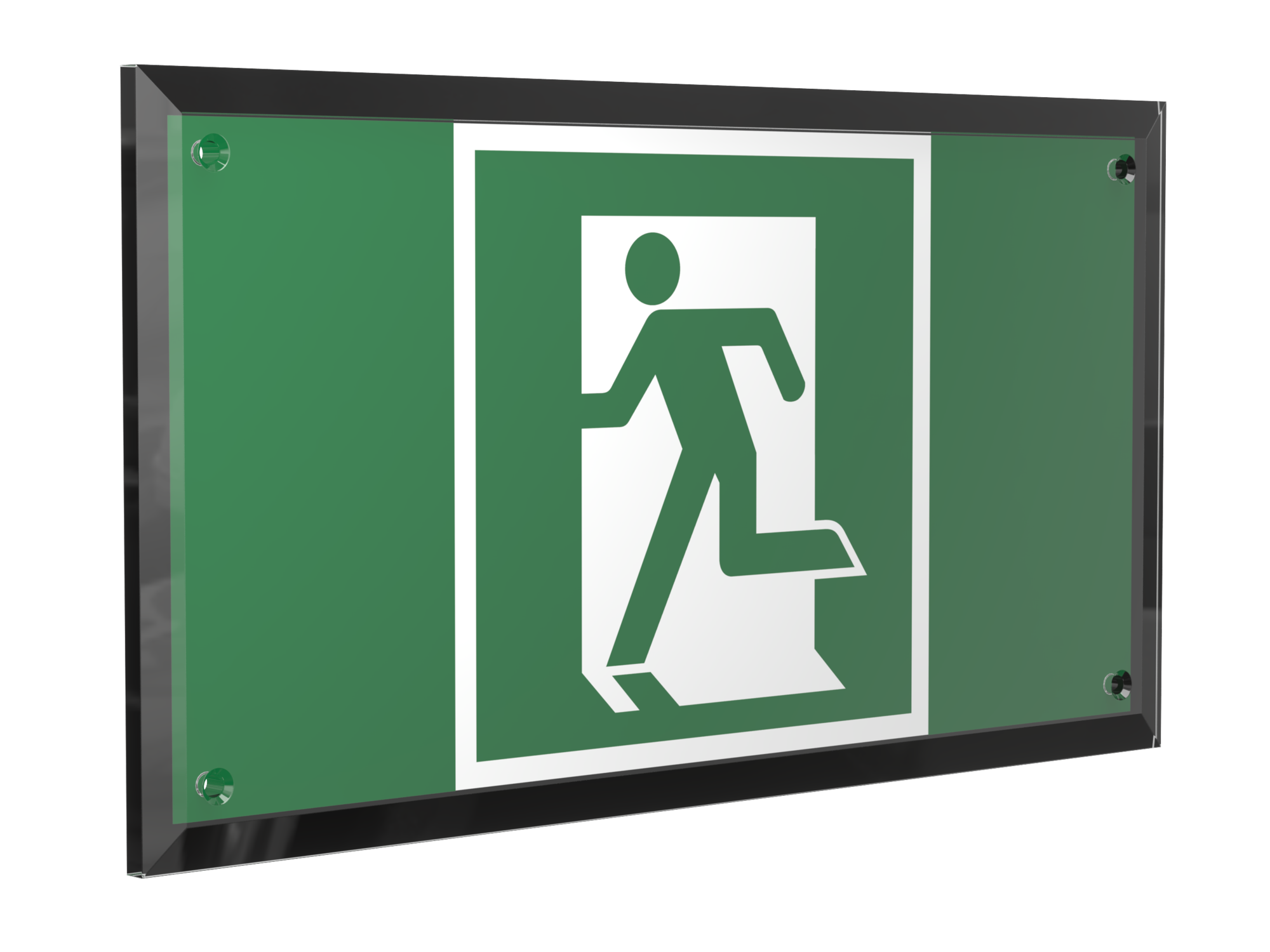 Знак безопасности PT-32178-Black.E01-01''Выход здесь (лев.)''