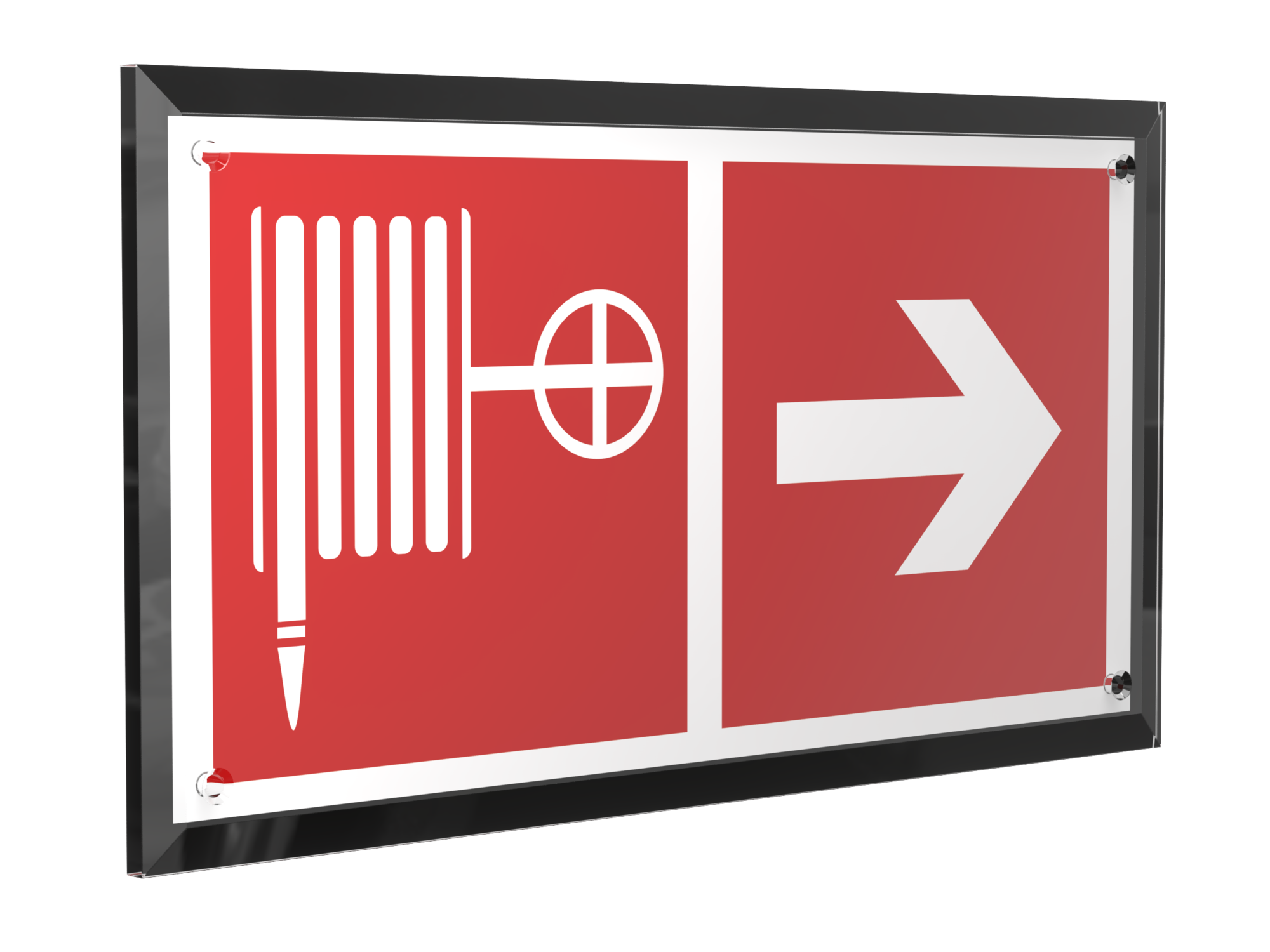 Знак безопасности PT-32178-Black.F31''Указ. движения к пожарному крану направо''