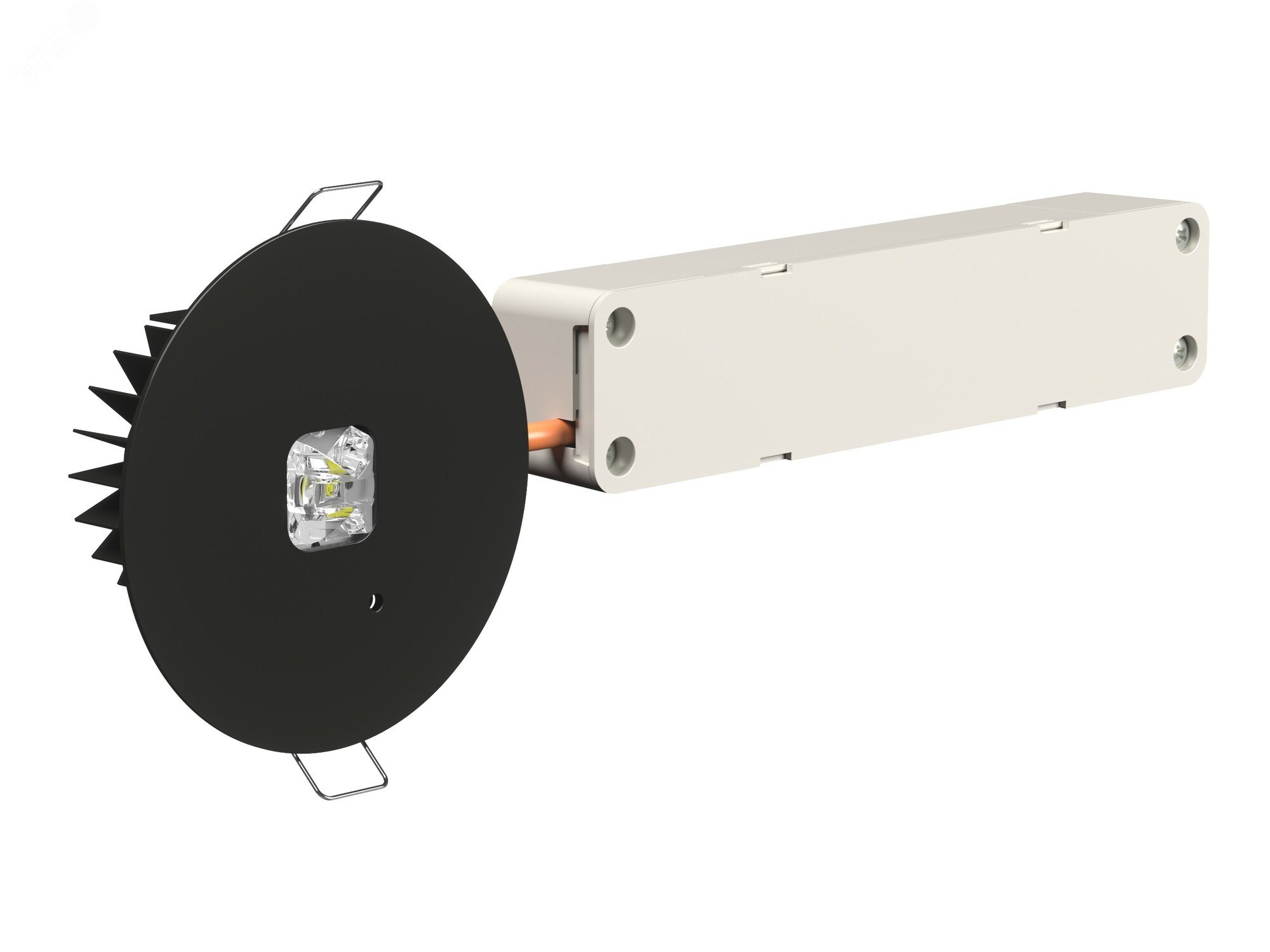 Изображение товара Аварийный светильник BS-RADAR-10-L2-ELON Black встраиваемый IP20 с 240 люмен
