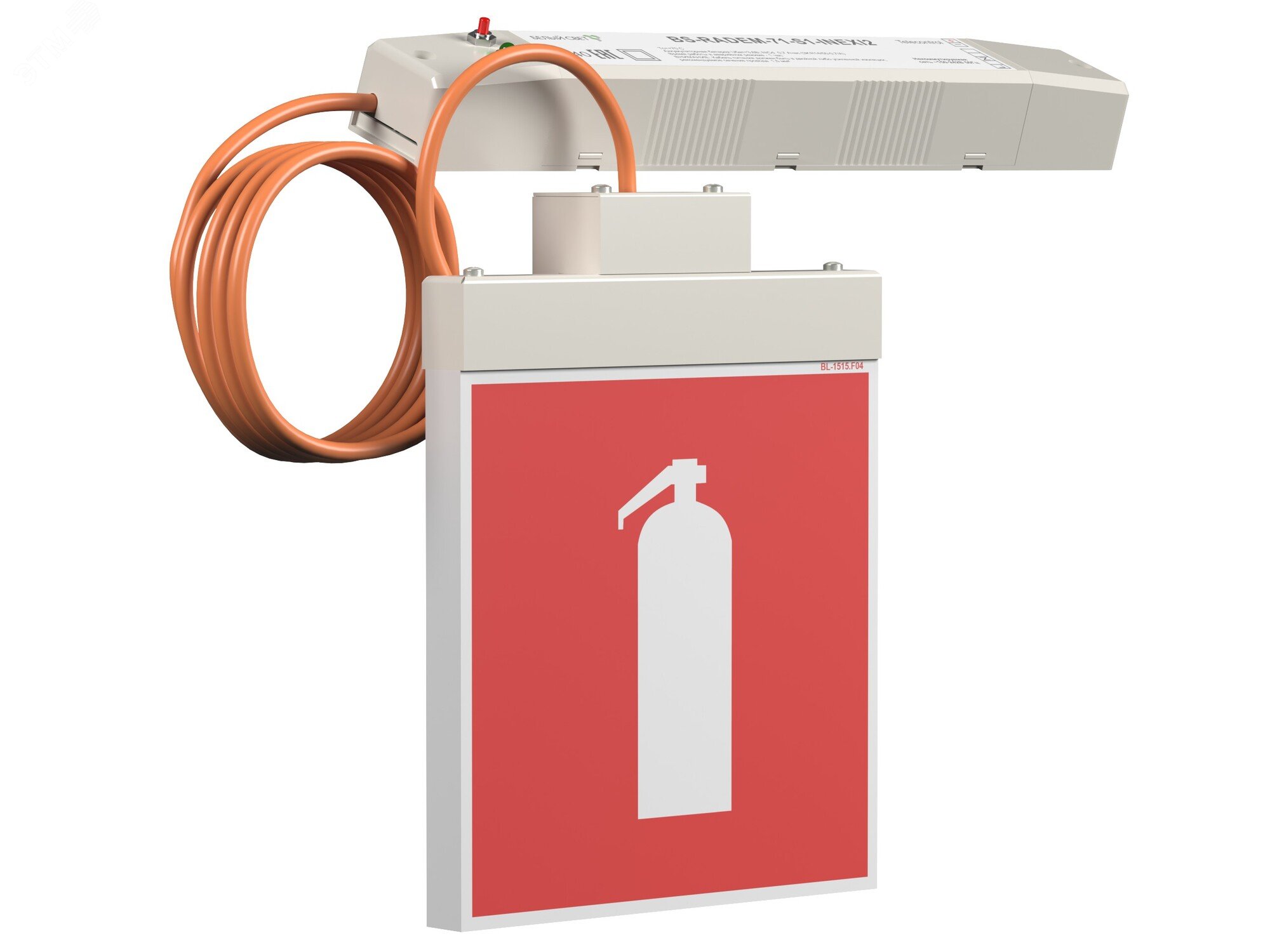 Изображение товара Автоматический указатель пожарной безопасности BS-RADEM-73-S1-INEXI2, белый свет