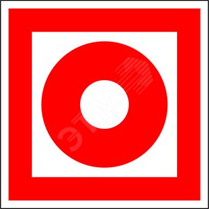 Изображение товара Знак безопасности NPU-2424.F10''Кнопка включения установок пожарной автоматики'' (шт)