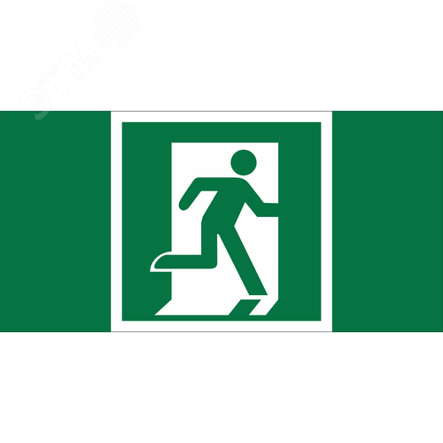 Знак безопасности BL-3015.E01-02''Выход здесь (прав.)'' - фото 1