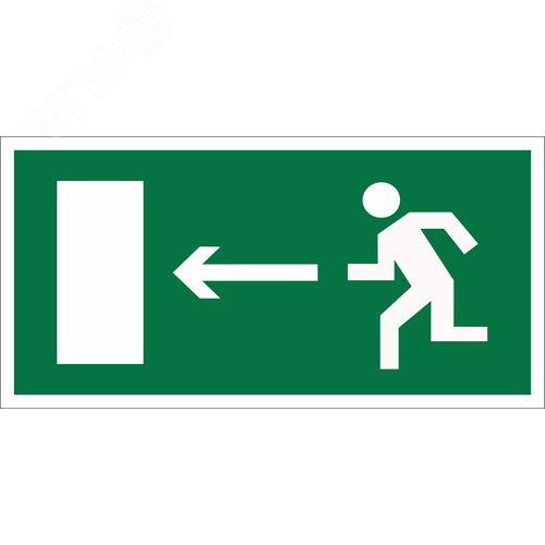 Изображение товара Знак безопасности BL-3015.E04''Напр. к эвакуационному выходу налево'' (шт)