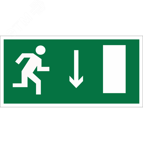Изображение товара Знак безопасности BL-3015B.E09''Указ. двери эвакуац. выхода (прав.)'' (шт)