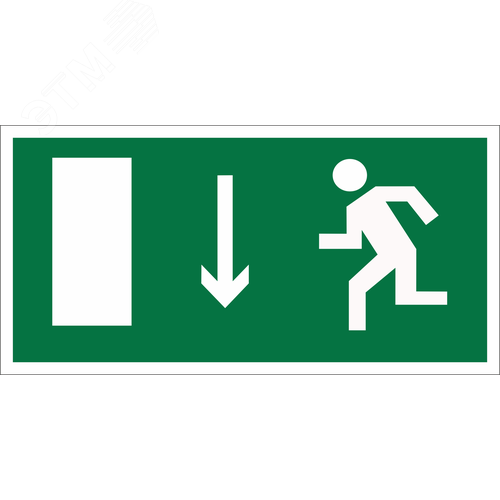 Изображение товара Знак безопасности NPU-2010.E10''Указ. двери эвакуационного выхода (лев.)'' (шт)