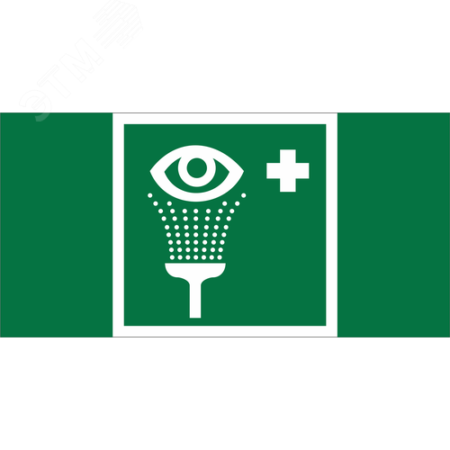 Знак безопасности BL-2010B.EC04''Пункт обработки глаз'' - фото 1