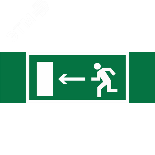 Знак безопасности NPU-3413.E04''Напр. к эвакуационному выходу налево'' - фото 1