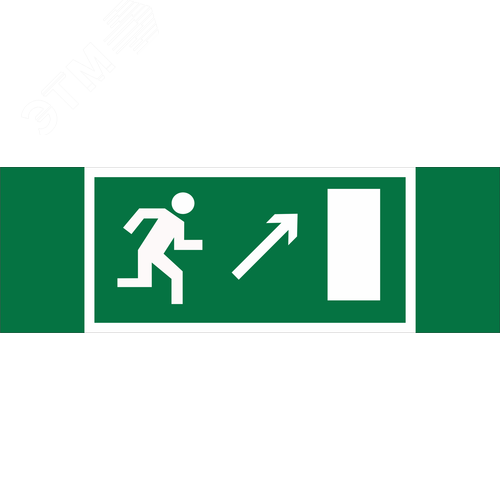 Изображение товара Знак безопасности NPU-3413.E05''Напр. к эвакуационному выходу направо вверх'' (шт)