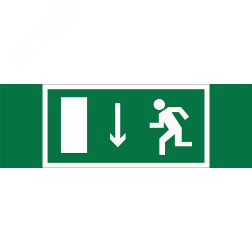 Знак безопасности BL-3511B.E10''Указ. двери эвакуационного выхода (лев.)'' - фото 1