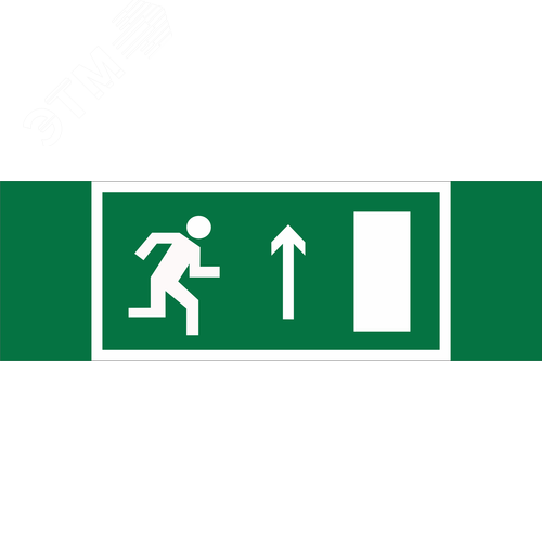 Знак безопасности NPU-3311.E11''Напр. к эвакуационному выходу прямо (прав.)'' - фото 1