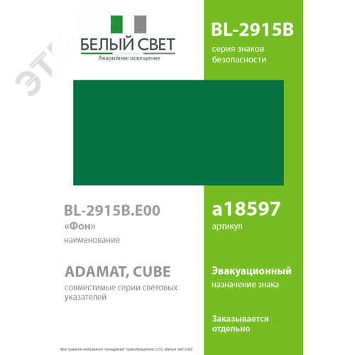 Знак безопасности BL-2915B.E00''ФоН'' - фото 2