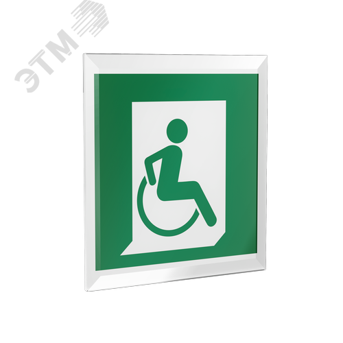 Знак безопасности PS-15164.E60-02''Выход для МГН здесь (правосторонний)'' - фото 1