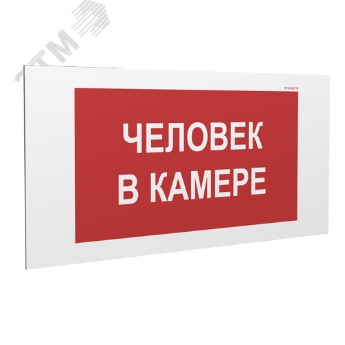 Знак безопасности PP-36162.T16''Человек в камере'' - фото 1
