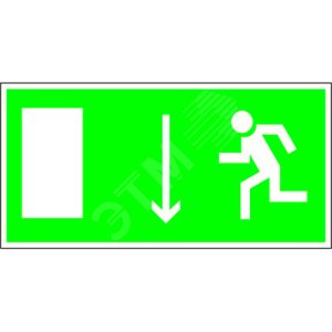 Знак безопасности PP-36162.E10''Указ. двери эвакуационного выхода (лев.)'' - фото 1