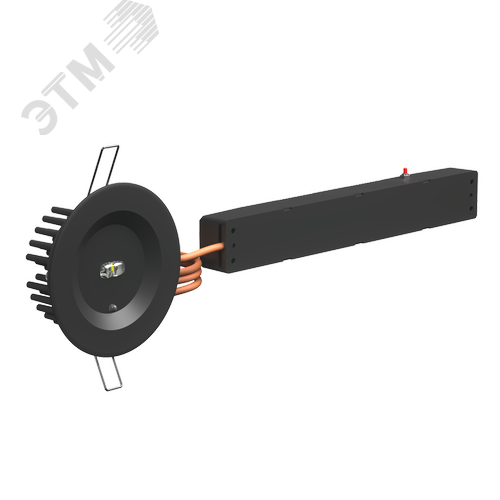 Аварийный светильник BS-ARUNA-51-L2-INEXI3 IP40 Black - фото 2