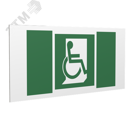 Знак безопасности PP-36162.E60-02''Выход для МГН здесь (правосторонний)'' - фото 1
