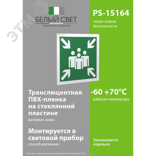 Знак безопасности PS-15164.E21''Пункт (место) сбора'' - фото 3