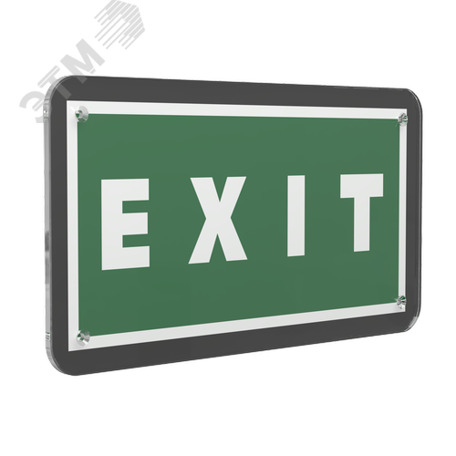 Знак безопасности PS-33186-Black.E25''EXIT'' - фото 1