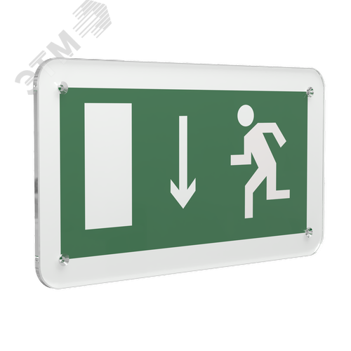 Знак безопасности PS-33186.E10''Указ. двери эвакуационного выхода (лев.)'' - фото 1