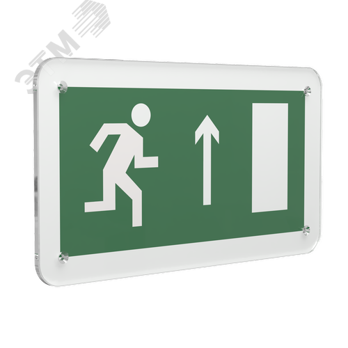 Знак безопасности PS-33186.E11''Напр. к эвакуационному выходу прямо (прав.)'' - фото 1