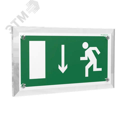Знак безопасности PT-12228.E10''Указ. двери эвакуационного выхода (лев.)'' - фото 1