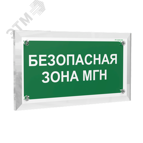 Знак безопасности PT-12228.E68''Безопасная зона для МГН'' - фото 1