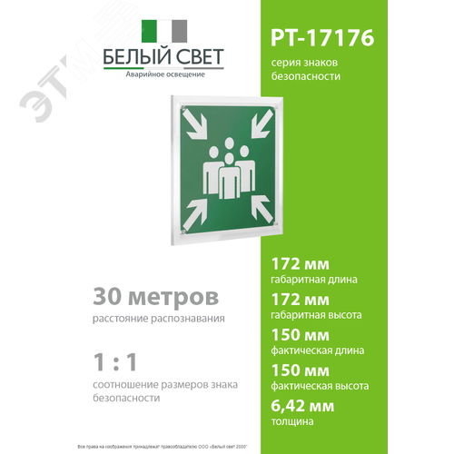 Знак безопасности PT-17176.E21''Пункт (место) сбора'' - фото 4