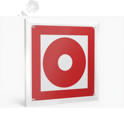 Знак безопасности PT-22228.F10''Кнопка включения установок пожарной автоматики'' - фото 1