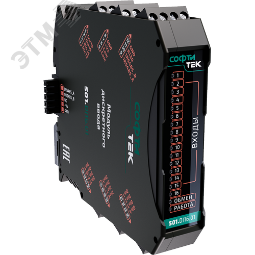 Изображение товара Модуль дискретного ввода, 24 VDC, 16 каналов (шт)