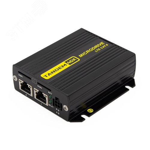 Изображение товара Роутер 4G компактный с Wi-Fi, TANDEM 4GX-61, LTE Cat.6, 2 сим-карты, с блоком питания (шт)