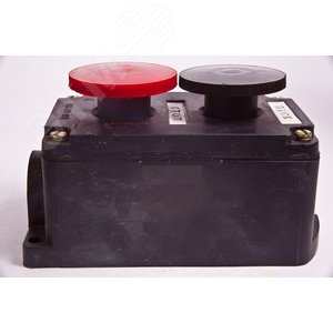 Пост кнопочный ПКЕ 222/2 черный гриб + красный гриб Инженерсервис