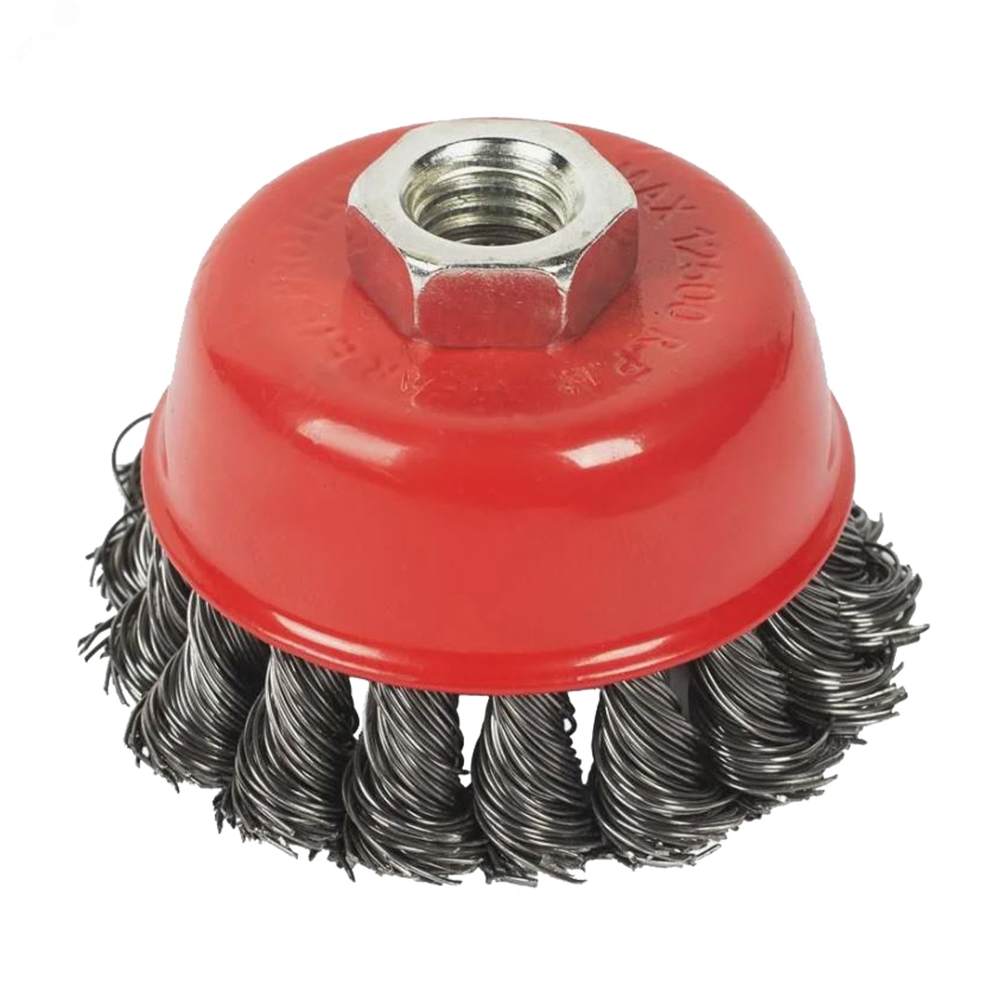 Изображение товара Щётка-чашка М14 из стальной витой проволоки 65 мм для очистки