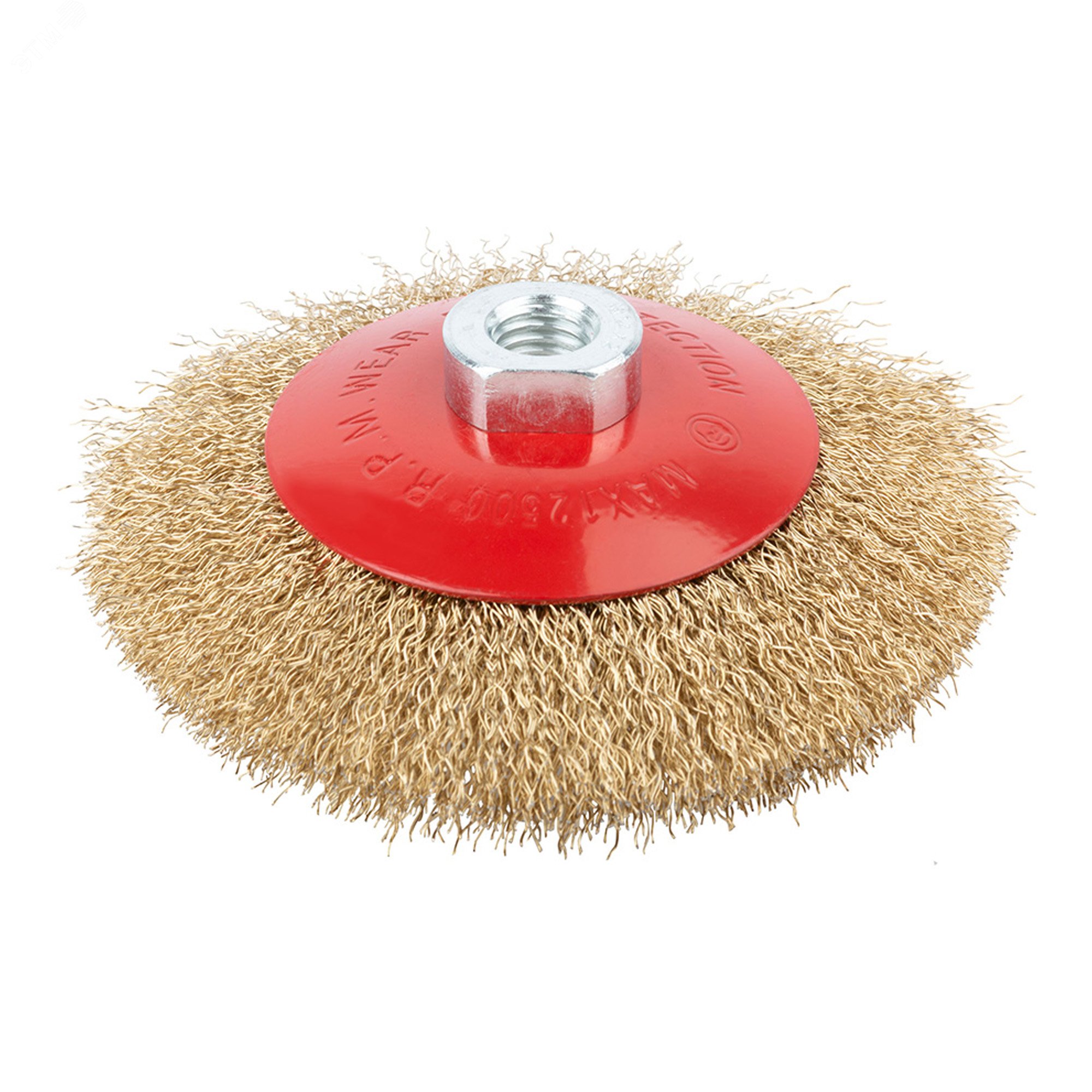 Изображение товара Щётка коническая М14 125мм из латунированной проволоки FLEXIONE