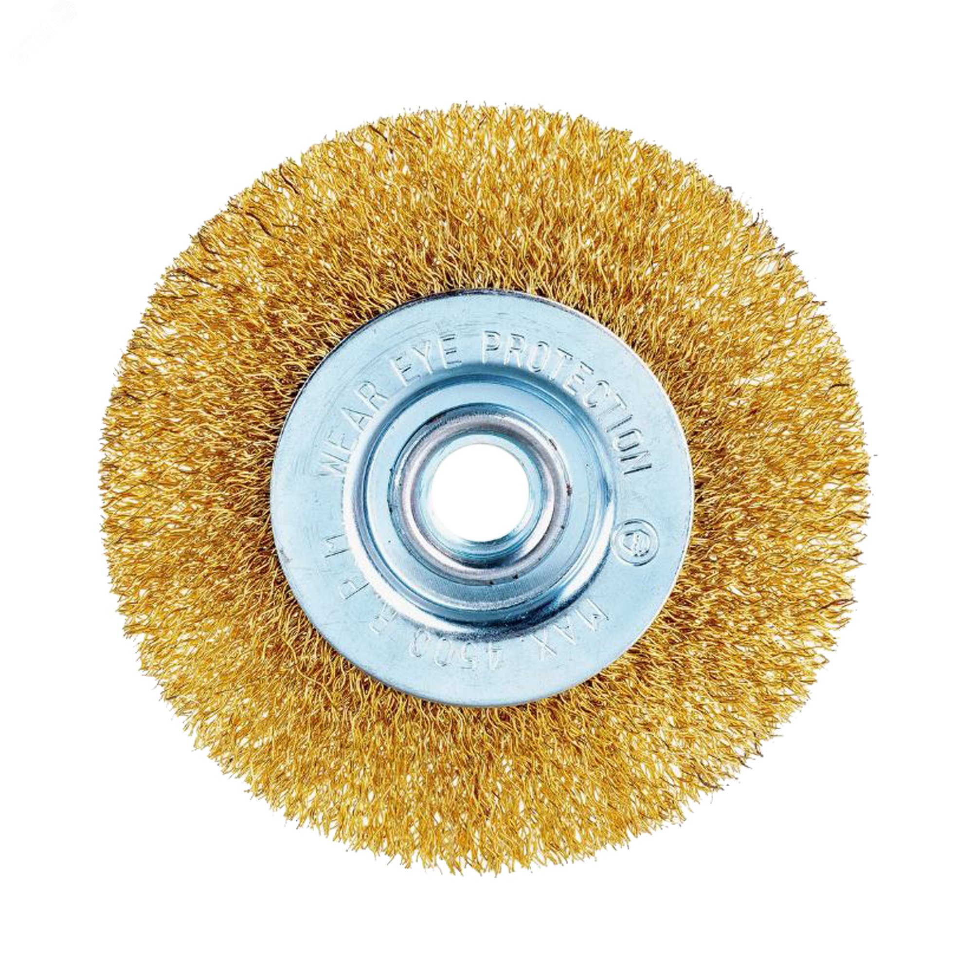 Изображение товара Щётка дисковая для УШМ из латунированной проволоки 100мм