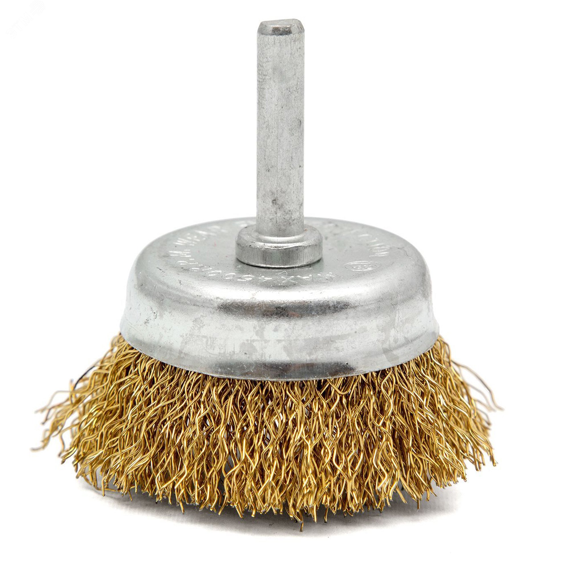 Изображение товара Щётка-чашка для дрели из латунированной проволоки 75 мм FLEXIONE