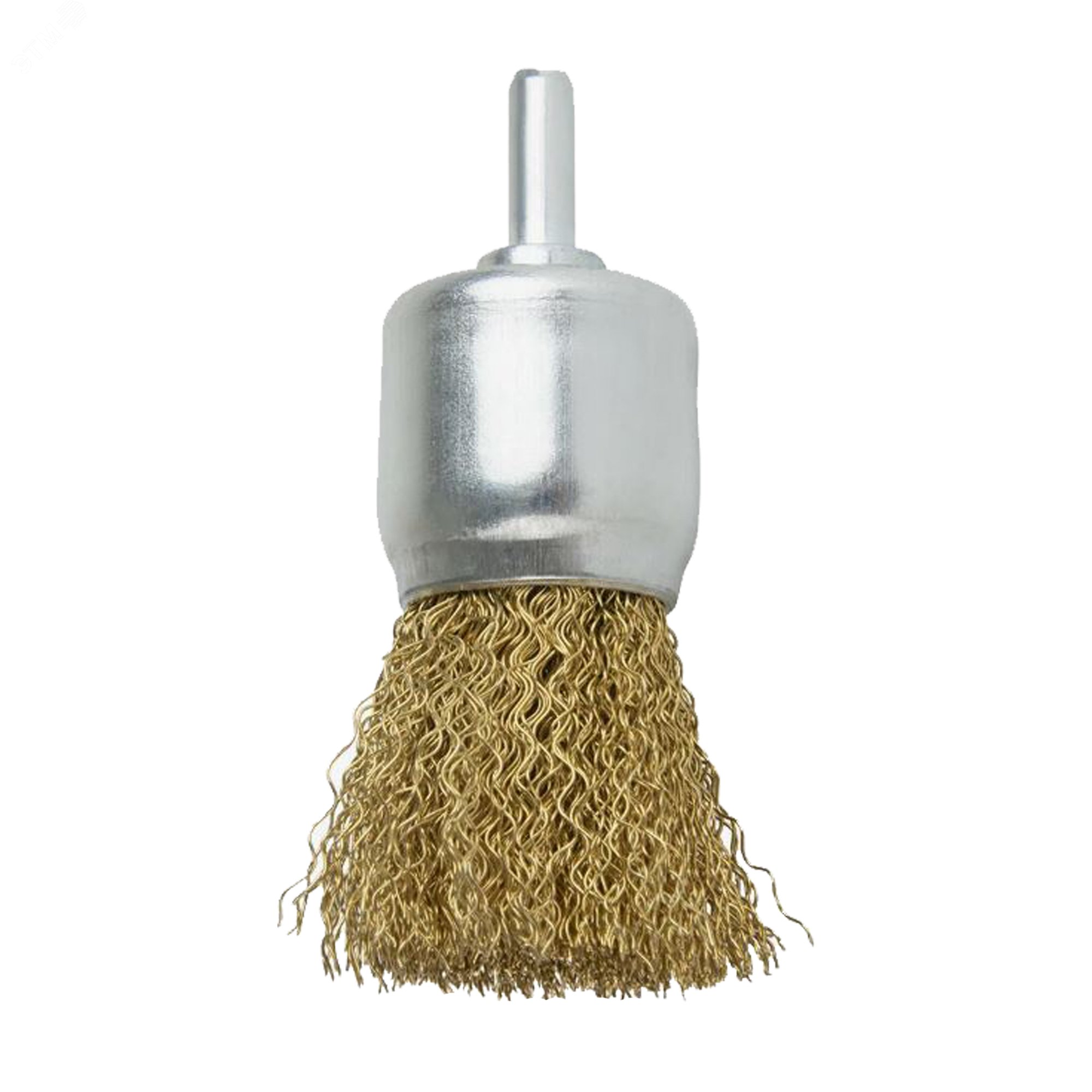 Изображение товара Щётка-венчик для дрели из латунированной проволоки 25мм