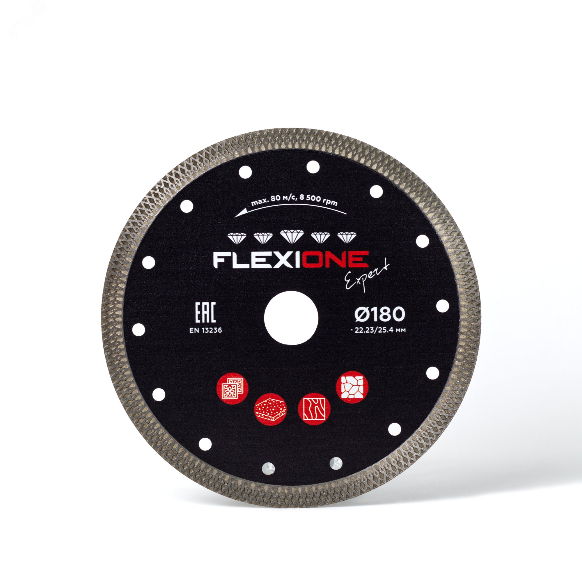 Изображение товара Алмазный диск Expert 180х22.2 мм для керамогранита и камня турбированный