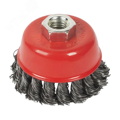 Изображение товара Щётка-чашка М14 из стальной витой проволоки 65мм (шт)