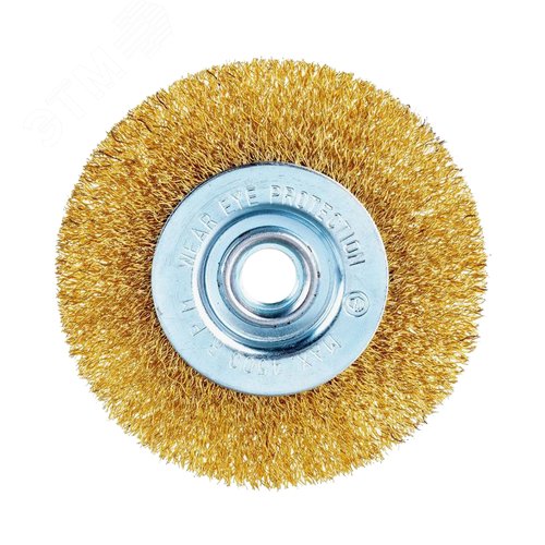 Изображение товара Щётка дисковая для УШМ из латунированной проволоки 100мм (шт)