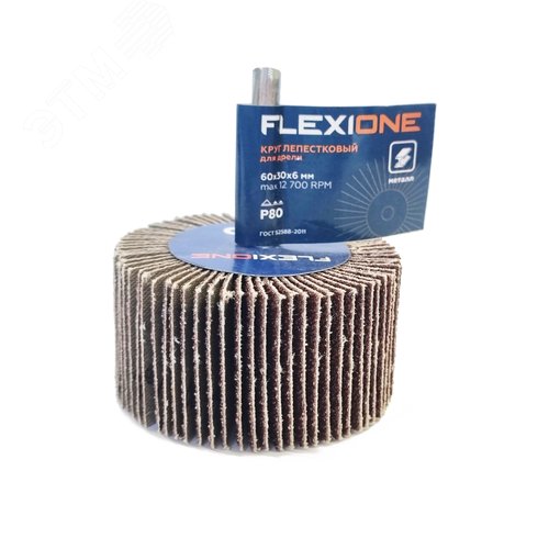 Изображение товара Круг лепестковый для дрели 60х30х6мм Р80 (шт)