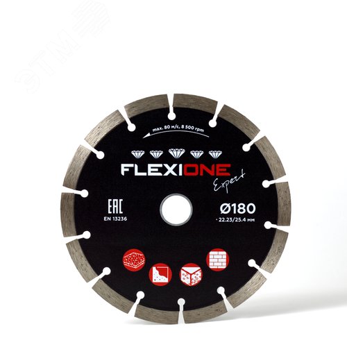 Изображение товара Диск алмазный 180х22.2/25.4мм Универсальный, Expert (шт)