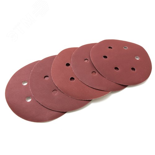 Изображение товара Диск шлифовальный Velcro 6 отверствий 150мм Р180 5шт (шт)